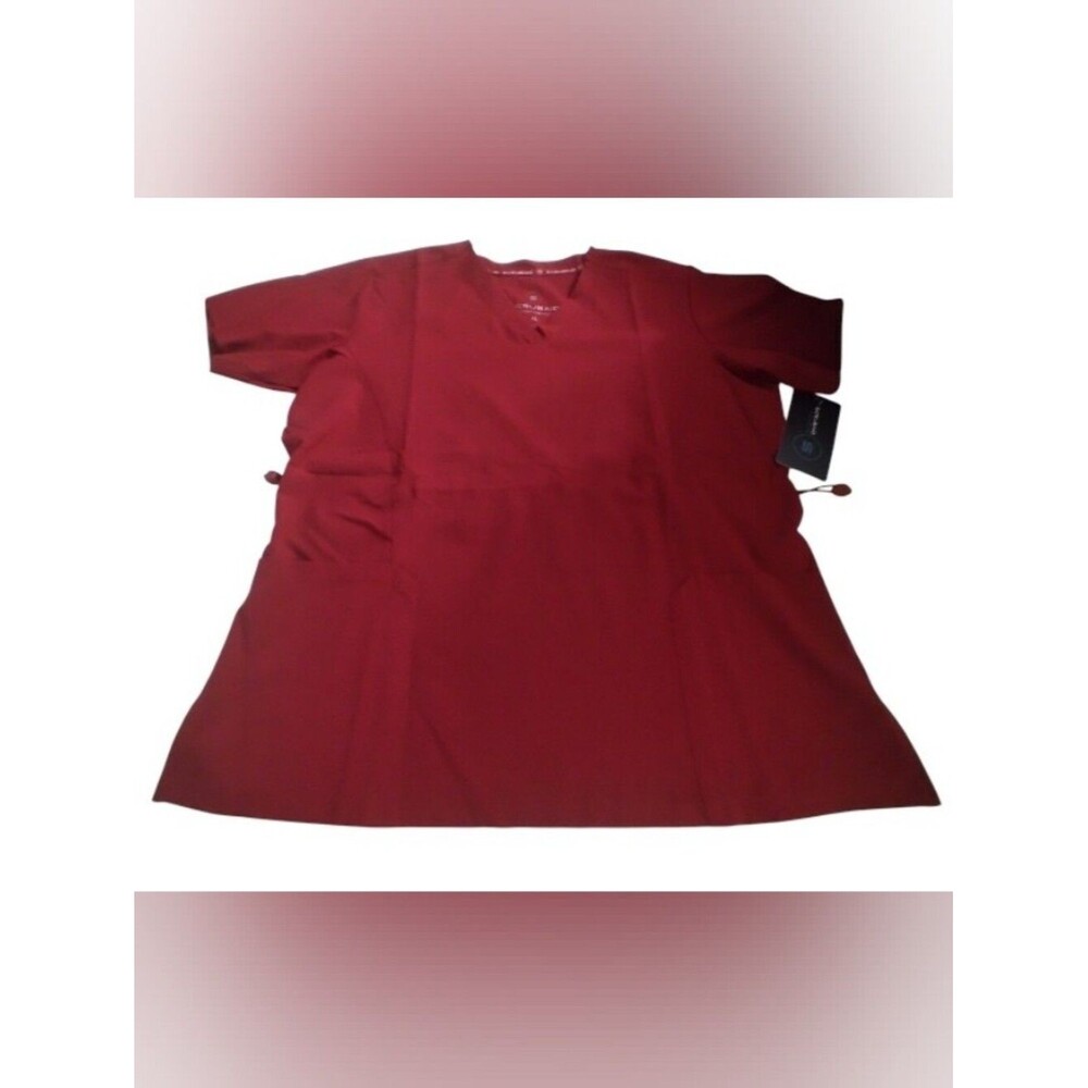 Scrubaid Performance Women's Medical Scrub Top in Cherry Red New XL